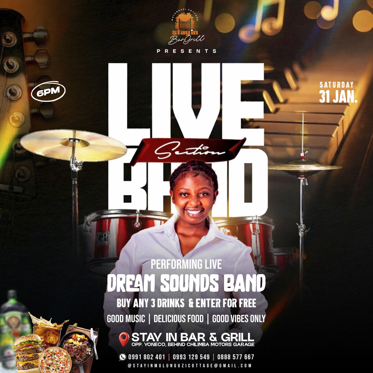 Live band performance